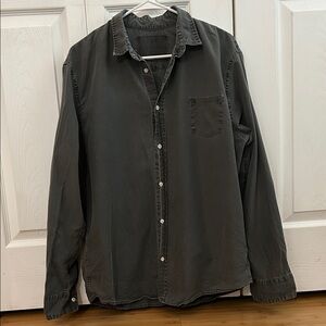 Frank & Eileen Dark Gray Casual Button Down Shirt